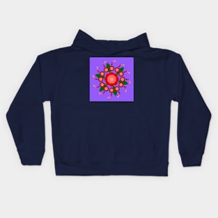 Rose Of Sharon with purple Kids Hoodie